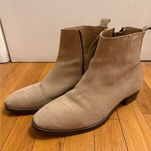 Topman Light Brown Suede Boots